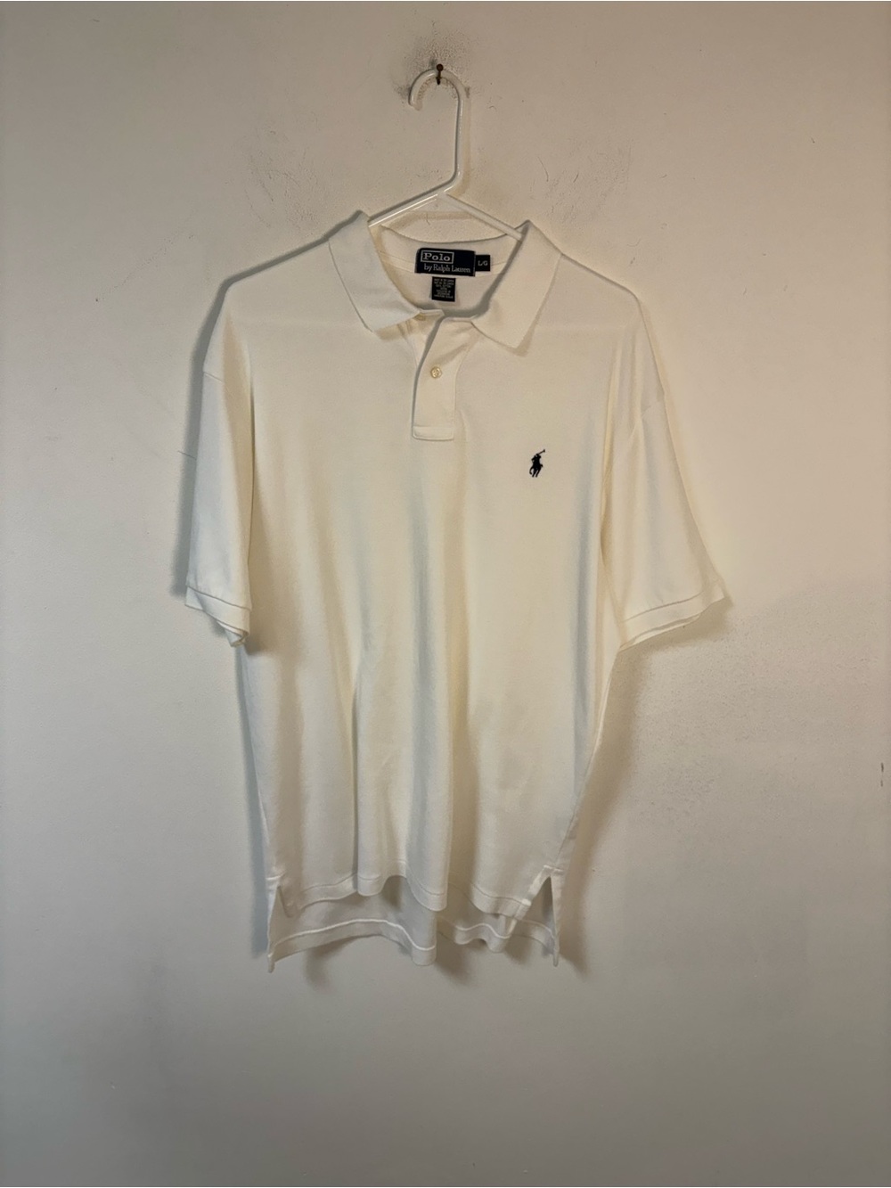 Polo Ralph Lauren Men’s Classic White Polo Golf Shirt Soft Cotton Large
